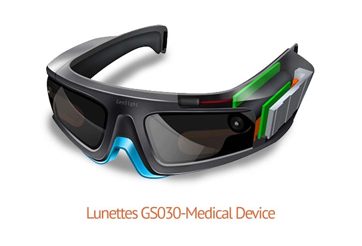 Lunette de stimulation lumineuses médicales