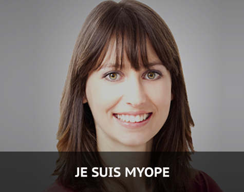 portrait d'une personne myope